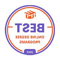 best online degree programs 2023 badge
